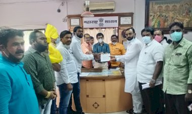 राष्ट्रवादी पक्षाचे युवा नेते भगिरथ भालके यांच्या वतीने पंढरपूर नगरपरिषदेला निवेदन