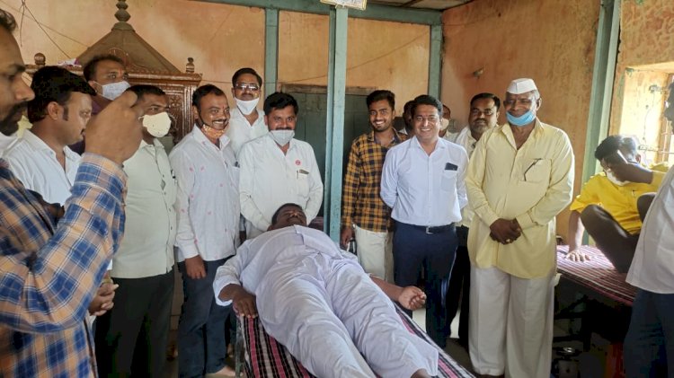 *ना. बचुभाऊ कडू यांच्या वाढदिवसानिमित्त पटवर्धन कुरोली रक्तदान शिबीर संपन्न*.