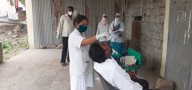 *करकंब येथे स्वस्त धान्य दुकानाच्या कोरोना चाचणीत 120 निगेटिव्ह** *करकंबसाठी समाधानकारक बाब*