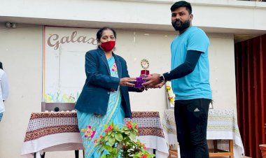 *अरिहंत पब्लिक स्कूल पंढरपूर मध्ये फिनिक्स राष्ट्रीय खेलरत्न पुरस्कार*   *२०२१ प्राप्त महेश गावडे सरांचा प्रशालेच्या वतीने सत्कार.* 