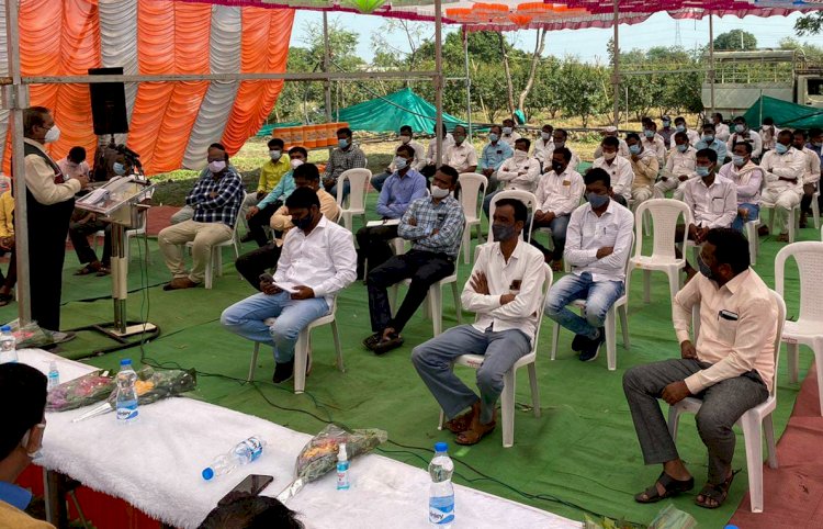 * जळोली  येते डाळिंब पिकावरील खोड भुंगेरा निदान आणि व्यवस्थापन या विषयावर चर्चासत्र*