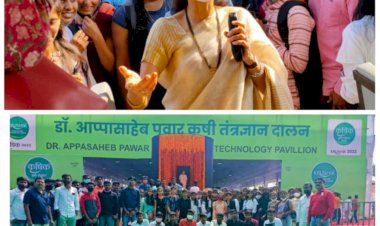 *करकंब येथील अमोल माध्य. व उच्च माध्यमिक विद्यालयाचा बारामती कृषिक-2022 अभ्यास दौरा*