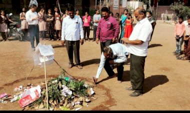 *करकंब येथील न्यू इंग्लिश स्कूलचा होळीच्या सणा निमित्त निर्माण केला आगळा वेगळा आदर्श.....!*
