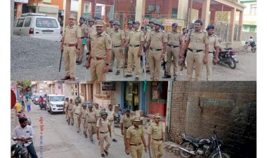 *करकंब पोलिसांनी केले  संमिश्र वस्ती मध्ये कायदा-सुव्यवस्था च्या अनुषंगाने रूट मार्च ......!*