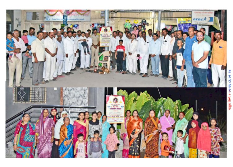 *करकंब येथील सोमवार पेठ येथे कै.सौ. कांचन विठ्ठल शिंगटे यांच्या स्मरणार्थ C C T V लोकार्पण सोहळा संपन्न....!*  *शिंगटे परिवाराने जोपासली सामाजिक बांधिलकी..