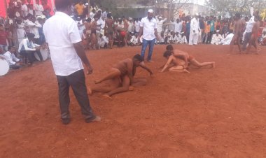 *तुंगत येथील जानुबाई बिरोबा यात्रोत्सव उत्साही वातावरणात*   *कुस्ती स्पर्धेत नियोजनाचा अभाव, पंच मंडळी स्टेजवरील जागेसाठी उतावीळ*