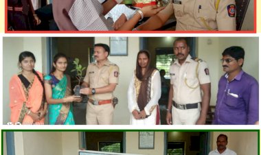 *करकंब येथील लिटिल बर्ड इंग्लिश मीडियम स्कूलच्या वतीने करकंब पोलीस ठाण्यात रक्षाबंधन कार्यक्रम उत्साहात संपन्न.*   *लिटिल बर्डच्या इंग्लिश मिडीयम च्या विद्यार्थ्यांनी रक्षाबंधन अनोख्या पद्धतीने केला साजरा.*