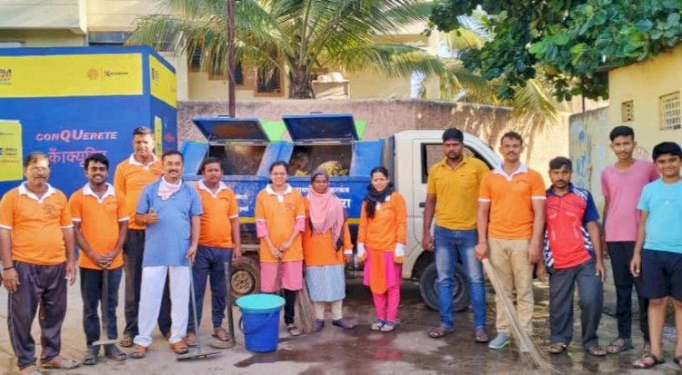 *करकंब येथे जागर स्वच्छता अभियान टीमने दुर्गंधीयुक्त रस्ता केला चकाचक...!*   *दत्त मंदिर ते रोहिदास नगर -देशमुख गल्ली - बाजार तळ रस्ता केला स्वच्छ.*