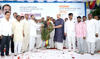 *अॅड. गणेश पाटील यांचा नागरी सत्कार व शेतकरी मेळावा संपन्न...!!*  *विठ्ठल परिवाराची विस्कटलेली... घडी..... गणेश पाटील बसवतील.- आमदार बबनदादा शिंदे*.