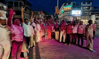 *धैर्यशील मोहिते पाटील आणि प्रणिती शिंदे यांच्या  विजयासाठी पंढरीत मोठा जल्लोष*