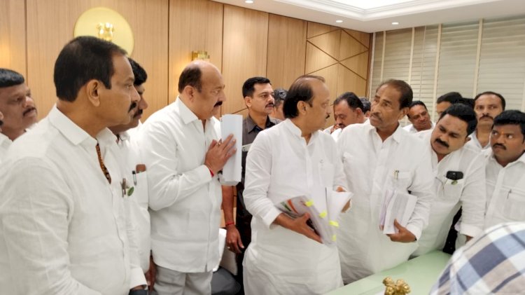 * कल्याणरावांच्या आमदारकीसाठी उपमुख्यमंत्री अजित पवार यांना भेटले आमदार *