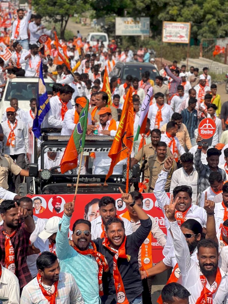   *मी यावेळी आमदारही अन नामदारही होणार* :  -*आ शहाजीबापू पाटील यांना प्रचंड विस्वास*  *शक्तीप्रदर्शन करीत   महायुतीचे उमेदवार शहाजीबापू पाटील यांचा उमेदवारी अर्ज दाखल*